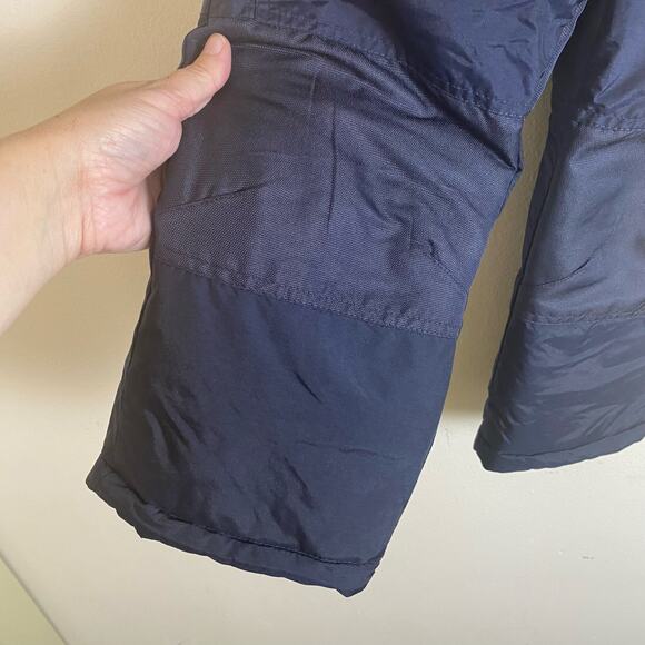 London Fog Kids Size 4 Snow Bib Overalls Front Zip Insulated Ski Pant Navy Blue - Picture 4 of 9